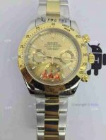 Fake Swiss Rolex Daytona Valjoux 7750 Watch 2-Tone Gold Dial